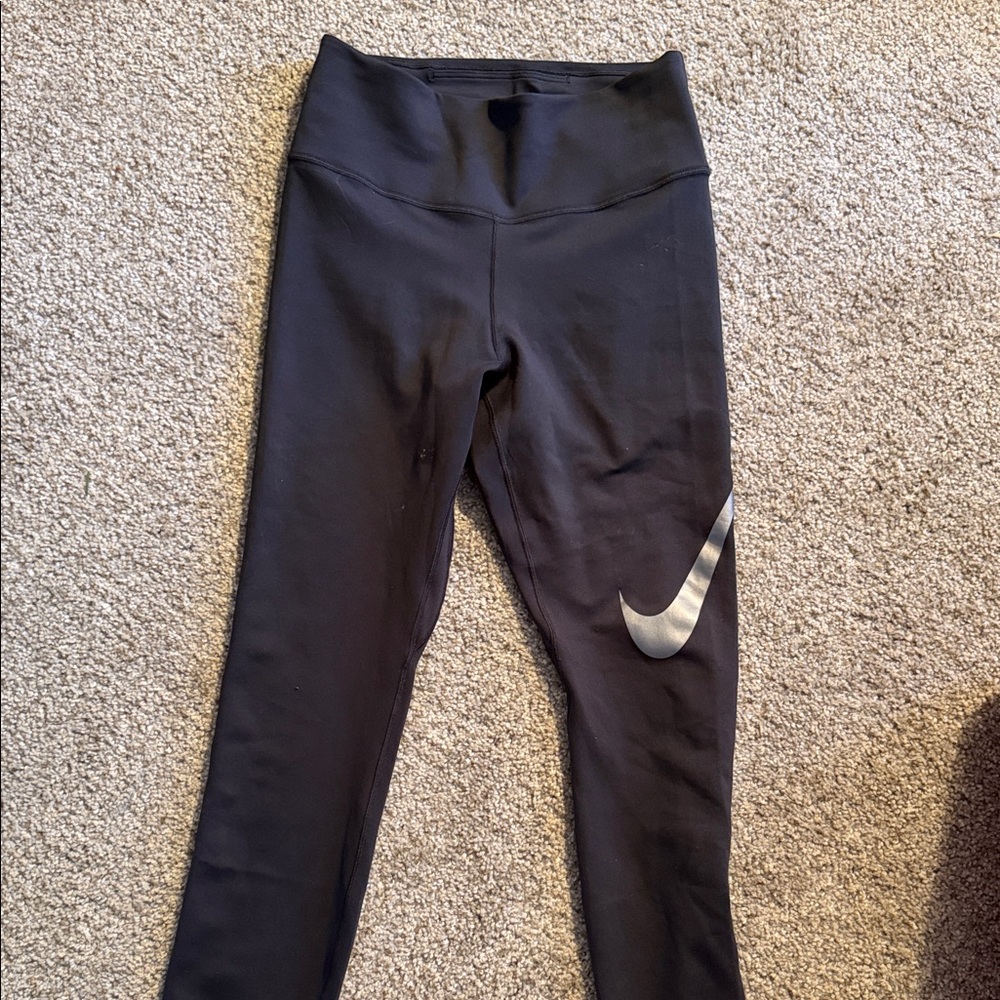 Nike Pro2  Black Leggings with Silver Logo